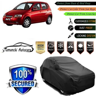 Tamanchi Autocare Car Cover For Chevrolet Aveo Uva(Black)