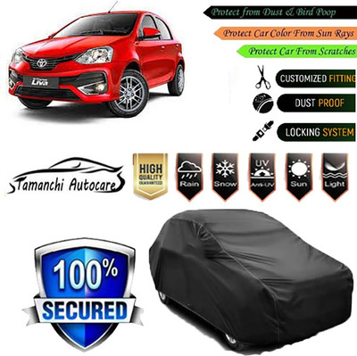 Tamanchi Autocare Car Cover For Toyota Etios Liva(Black)