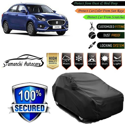 Tamanchi Autocare Car Cover For Maruti Suzuki Swift Dzire(Black)