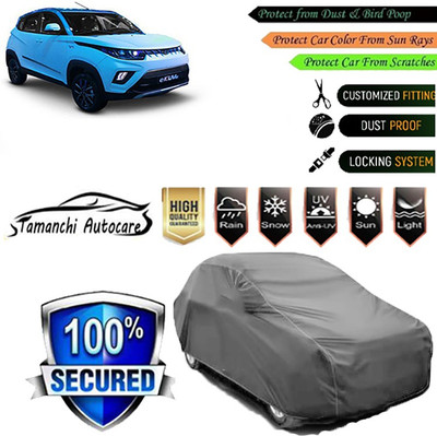 Tamanchi Autocare Car Cover For Mahindra E-KUV100(Grey)