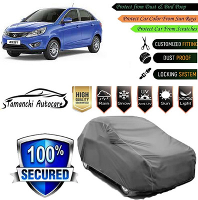 Tamanchi Autocare Car Cover For Tata Zest(Grey)