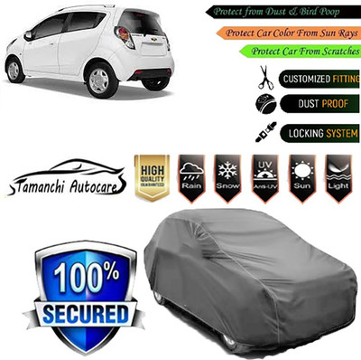 Tamanchi Autocare Car Cover For Chevrolet Beat(Grey)