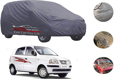 MotorSports Car Cover For Hyundai Santro Xing (Without Mirror Pockets)(Grey)