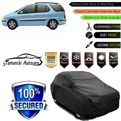 Tamanchi Autocare Car Cover For Tata Indigo Marina(Black)