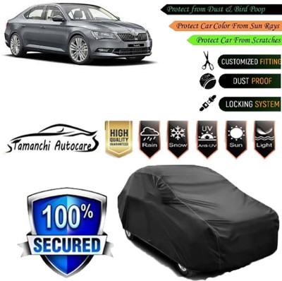 Tamanchi Autocare Car Cover For Skoda Superb(Black)