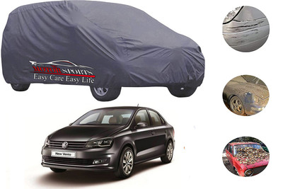 MotorSports Car Cover For Volkswagen Vento (Without Mirror Pockets)(Grey)