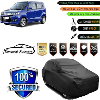 Tamanchi Autocare Car Cover For Maruti Suzuki WagonR Stingray(Black)