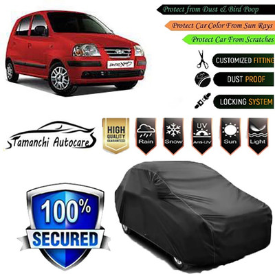 Tamanchi Autocare Car Cover For Hyundai Santro Xing(Black)