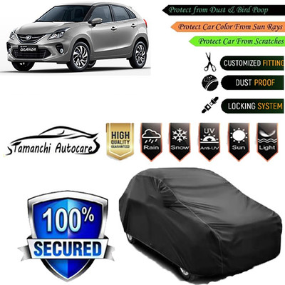 Tamanchi Autocare Car Cover For Toyota Glanza(Black)