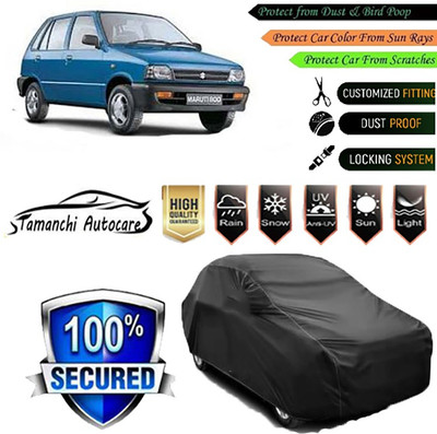 Tamanchi Autocare Car Cover For Maruti Suzuki 800(Black)