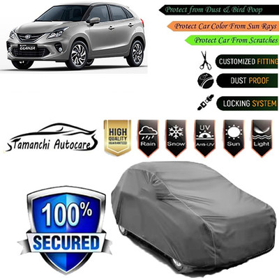 Tamanchi Autocare Car Cover For Toyota Glanza(Grey)