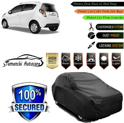 Tamanchi Autocare Car Cover For Chevrolet Beat(Black)