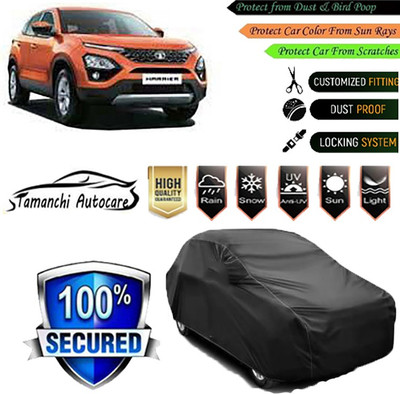 Tamanchi Autocare Car Cover For Tata Harrier(Black)