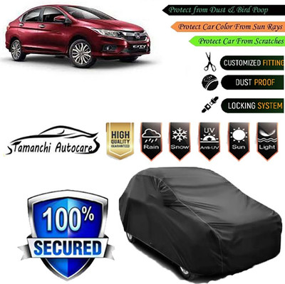 Tamanchi Autocare Car Cover For Honda City i-Vtec(Black)