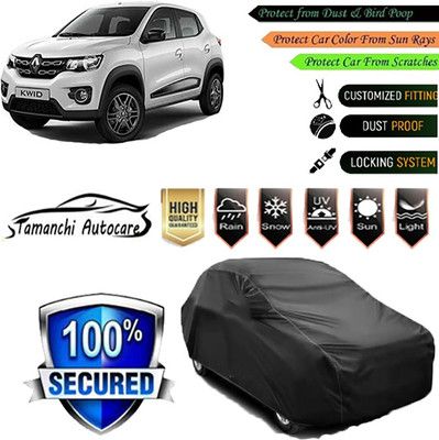 Tamanchi Autocare Car Cover For Renault Kwid(Black)