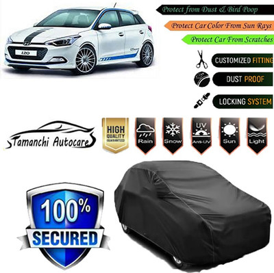 Tamanchi Autocare Car Cover For Hyundai i20 Sportz(Black)