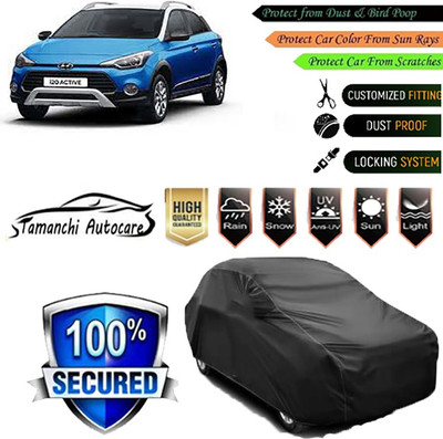 Tamanchi Autocare Car Cover For Hyundai i20 Active(Black)