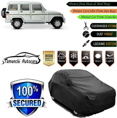 Tamanchi Autocare Car Cover For Mahindra Bolero(Black)