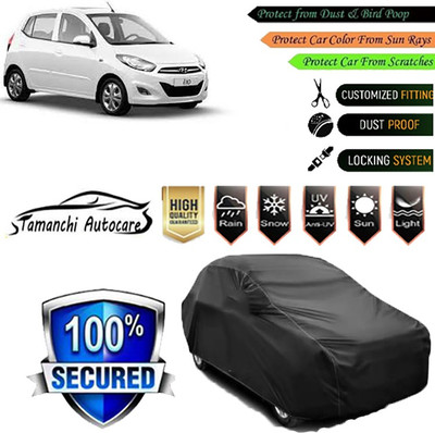 Tamanchi Autocare Car Cover For Hyundai i10(Black)