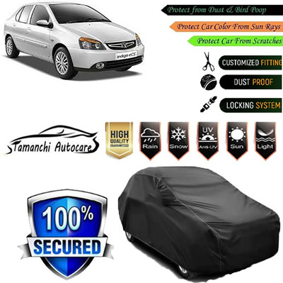 Tamanchi Autocare Car Cover For Tata Indigo eCS(Black)