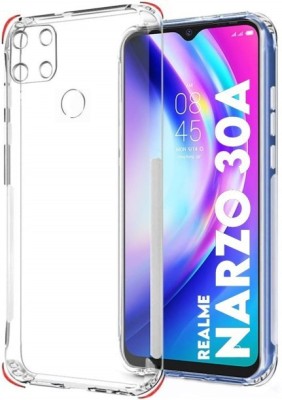 Techforce Back Cover for Realme C12, Realme Narzo 20, Realme Narzo 30A, Realme C25, Realme C25s(Transparent, Camera Bump Protector, Pack of: 1)