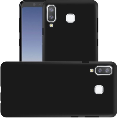 CASE CREATION Back Cover for Samsung A8 Star 2018(Black, Anti-radiation, Silicon, Pack of: 1)