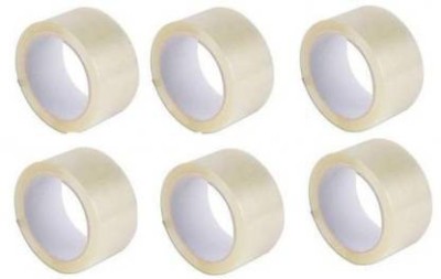 ASR ENTERPRISES single sided Handheld Dispenser Transparent Tape (Manual)(Set of 6, Transparent)