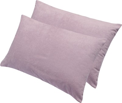 LITHARA Plain Pillows Cover(Pack of 2, 45.72 cm*71.12 cm, Grey)