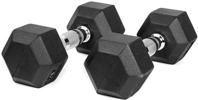 HACKERX (5kg * 2pcs) HEX DUMBBELL Fixed Weight Dumbbell(5 kg)