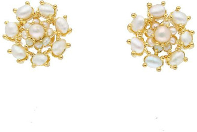 Sri Jagdamba Pearls Siddhi Pearl Alloy Stud Earring