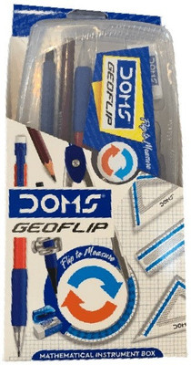 DOMS Geoflip Mathematical Instrument Box Geometry Box(Multicolor)