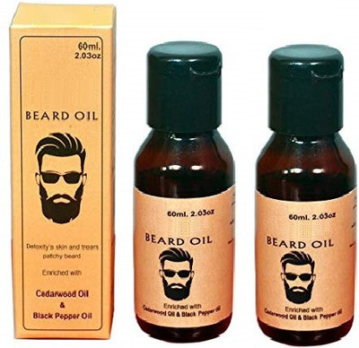 tanvi27 Perfect Beard Oil Advanced - 60m Pack Of 2 Hair Oil(120 ml)