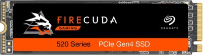 Seagate Firecuda 520 with PCIe Gen4 x4 NVMe 1.3 for Gaming PC Gaming Laptop Desktop 1 TB Laptop Internal Solid State Drive (SSD) (ZP1000GM3A002)(Interface: PCIe NVMe, Form Factor: M.2)