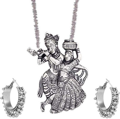 Samridhi DC Oxidised Silver Silver Jewellery Set(Pack of 1)