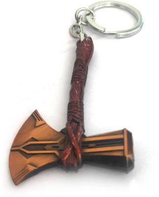 AGTraders Thor Premium Brown Axe Metal Keychain Key Chain
