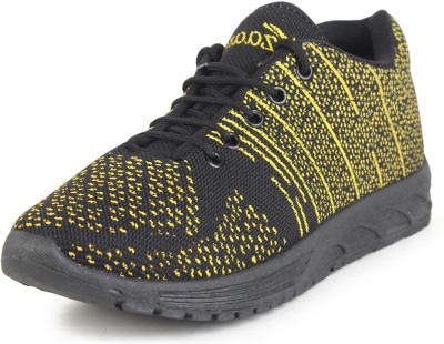 Kzaara Mickey Boys Lace Running Shoes(Yellow, adult)