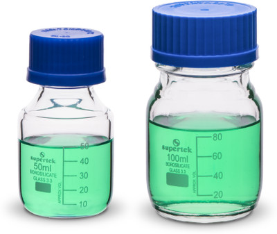 Supertek DM-12.108.5010 Laboratory Dropper Bottle(Borosilicate Glass 100 ml Pack of2)