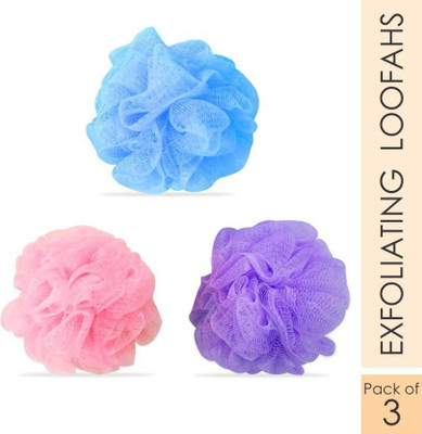 C S collections Loofah(Pack of 3, Multicolor)