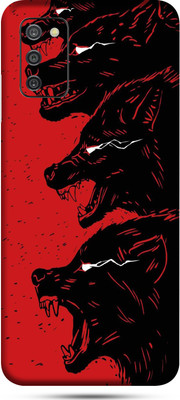 OggyBaba samsung galaxy a03s Mobile Skin(Red Wolf Skin Matte Finish)