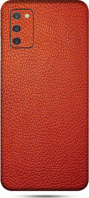 OggyBaba samsung galaxy a03s Mobile Skin(Charming Red Leather Skin Matte Finish)