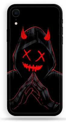 LAMHA Apple iPhone XR, Apple iPhone XR Mobile Skin(Ultra Super Black Devil With High Matte Finish.)