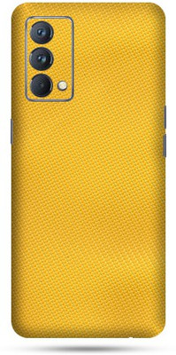 OggyBaba realme gt master edition Mobile Skin(Lemon Yellow Carbon Fibre Skin Matte Finish)