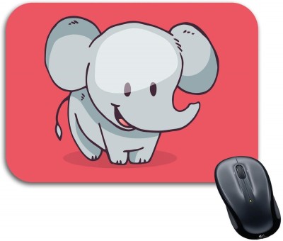 ZORI Cute Graphics Mousepad for Computer, laptop and Gaming Mousepad(Red & White)