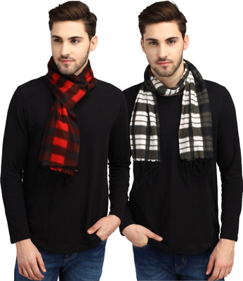 ANIXA Checkered Men Muffler(Pack of 2)