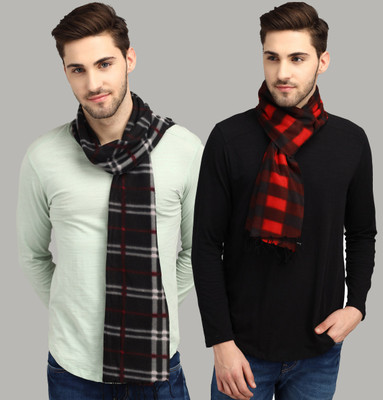 ANIXA Checkered Men Muffler(Pack of 2)