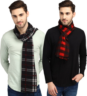 ANIXA Checkered Men Muffler(Pack of 2)