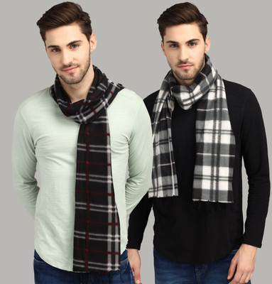 ANIXA Checkered Men Muffler(Pack of 2)