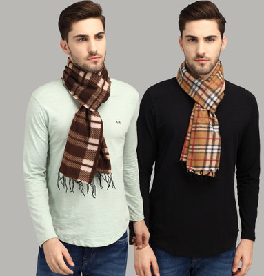 ANIXA Checkered Men Muffler(Pack of 2)