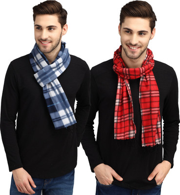 Fit N Fame Checkered Men Muffler(Pack of 2)