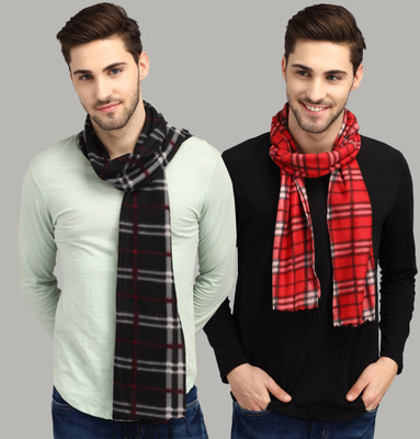 ANIXA Checkered Men Muffler(Pack of 2)